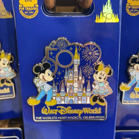 Disney Jewelry Walt Disney World 5th Anniversary Pin Mickey Minnie